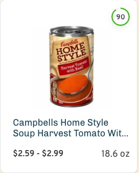 Campbells Home Style Soup Harvest Tomato With Basil Nutrition and Ingredients