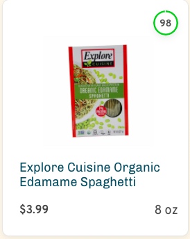 Explore Cuisine Organic Edamame Spaghetti Nutrition and Ingredients