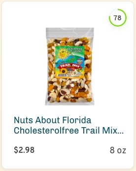 Nuts About Florida Cholesterolfree Trail Mix Raw Nuts Nutrition and Ingredients