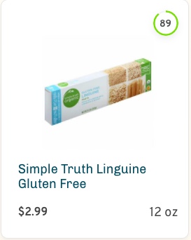 Simple Truth Linguine Gluten Free Nutrition and Ingredients