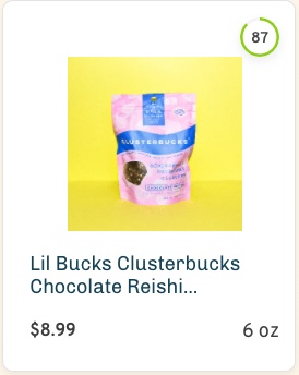Lil Bucks Clusterbucks Chocolate Reishi Adaptogenic Buckwheat Clusters