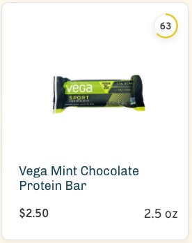 Vega Mint Chocolate Protein Bar Nutrition and Ingredients