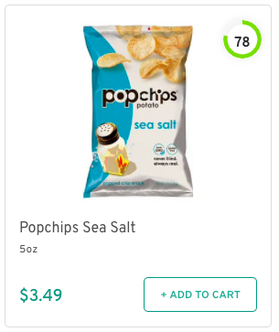 Popchips Sea Salt Nutrition and Ingredients