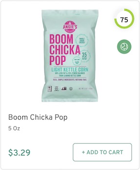 Boom Chicka Pop Nutrition and Ingredients
