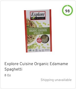 Explore Cuisine Organic Edamame Spaghetti Nutrition and Ingredients