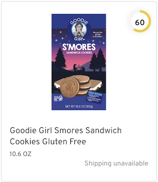Goodie Girl Smores Sandwich Cookies Gluten Free Nutrition and Ingredients