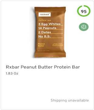 Rxbar Peanut Butter Protein Bar Nutrition and Ingredients