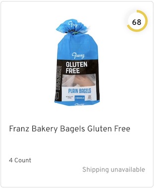 Franz Bakery Bagels Gluten Free Nutrition and IngredientsNutrition