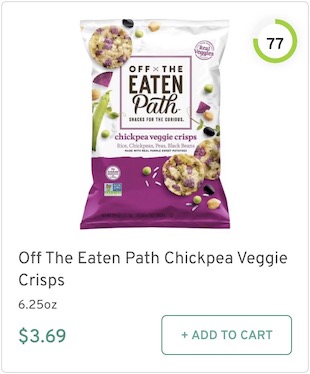 Off The Eaten Path Chickpea Veggie Crisps Nutrition and Ingredients