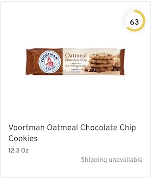 Voortman Oatmeal Chocolate Chip Cookies Nutrition and Ingredients
