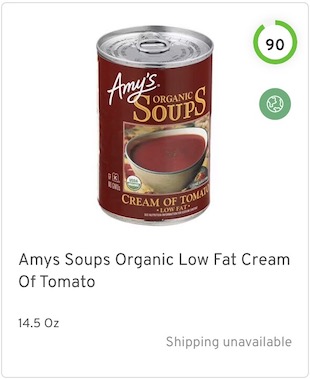 Amys Soups Organic Low Fat Cream Of Tomato Nutrition and Ingredients