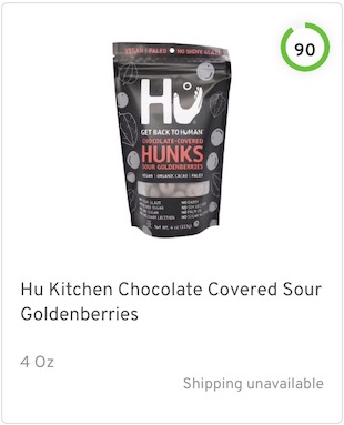 Hu Kitchen Chocolate Covered Sour Goldenberries Nutrition and Ingredients