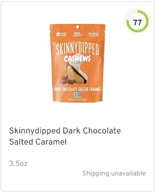 Skinnydipped Dark Chocolate Salted Caramel Nutrition and Ingredients