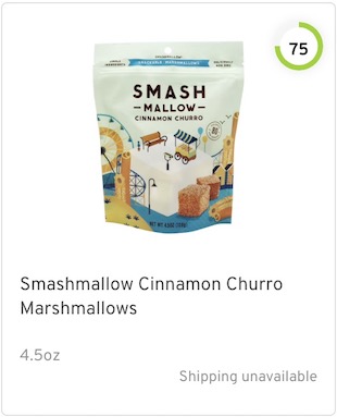 Smashmallow Cinnamon Churro Marshmallows Nutrition and Ingredients