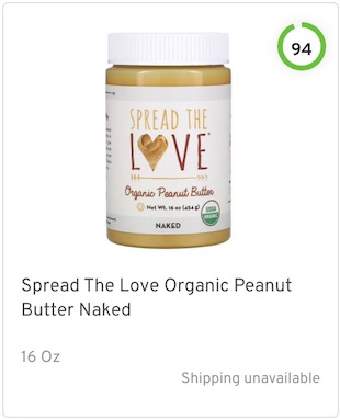 Spread The Love Organic Peanut Butter Naked Nutrition and Ingredients