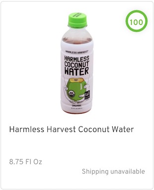 Harmless Harvest Coconut Water Nutrition and Ingredients
