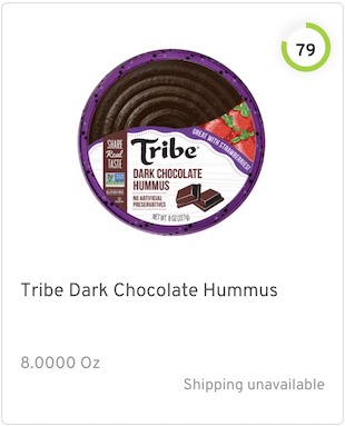 Tribe Dark Chocolate Hummus Nutrition and Ingredients