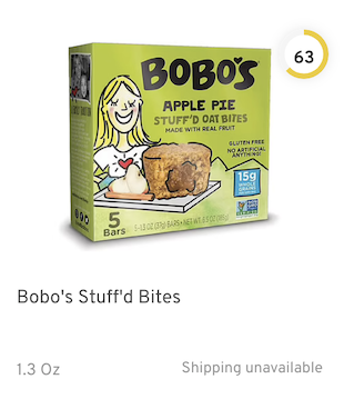 Bobo's Stuff'd Bites Nutrition and Ingredients