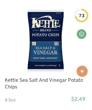 Kettle Sea Salt And Vinegar Potato Chips Nutrition and Ingredients