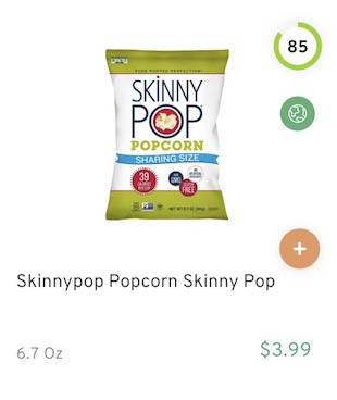 Skinnypop Popcorn Skinny Pop Nutrition and Ingredients