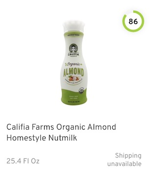 Califia Farms Organic Almond Homestyle Nutmilk