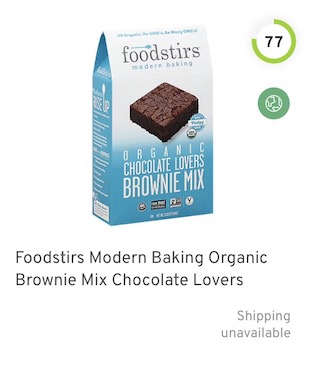 Foodstirs Organic Chocolate Chippy Cookie Mix Nutrition and Ingredients