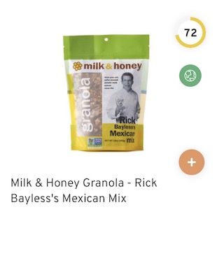 Milk & Honey Granola - Rick Bayless's Mexican Mix Nutrition and Ingredients