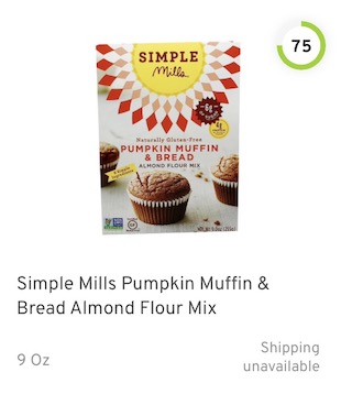 Simple Mills Pumpkin Muffin & Bread Almond Flour Mix Nutrition and Ingredients