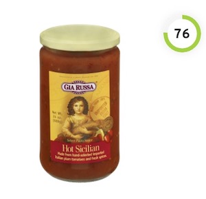 John Zidian Gia Russa Select Pasta Sauce Hot Sicilian Nutrition and Ingredients