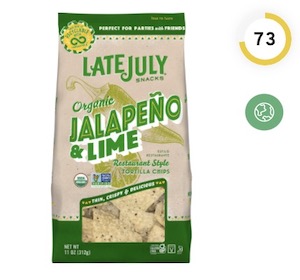 Late July Snacks Restaurant Style Jalapeno & Lime Nutrition and Ingredients