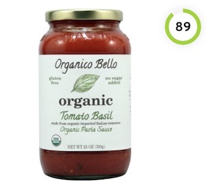 Organico Bello Organic Tomato Basil Pasta Sauce Nutrition and Ingredients