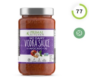 Primal Kitchen No Diary Vodka Sauce Nutrition and Ingredients