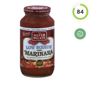 Silver Palate Low Sodium Marinara San-Marzano Tomato Pasta Sauce Nutrition and Ingredients