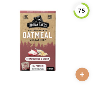 Kodiak Cakes Strawberries And Cream Oatmeal Packet Nutrition and Ingredients