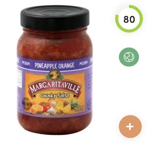 Margaritaville Salsa Chunky Pineapple Orange Medium Nutrition and Ingredients