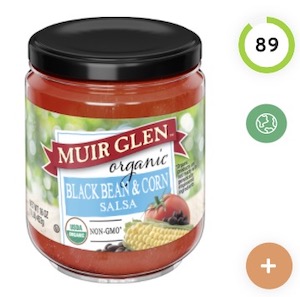 Muir Glen Organic Medium Black Bean And Corn Salsa Nutrition and Ingredients