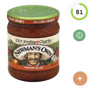 Newman's Own All Natural Chunky Medium Salsa Nutrition and Ingredients
