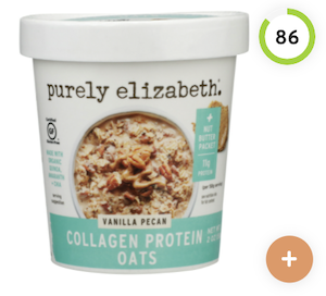 Purely Elizabeth Collagen Protein Oat Cup Vanilla Pecan Nutrition and Ingredients